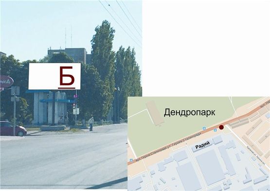 Фото рекламной плоскости по адресу На розі вул. Героїв Сталінграда та Курганної