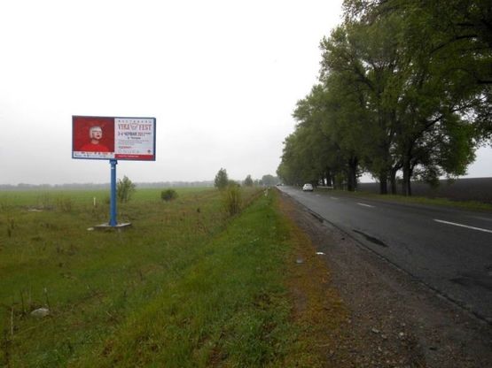 Фото рекламной плоскости по адресу Черкаська траса, Н-08 км 37+030 ліво, 1км до поворота на с. Дівички
