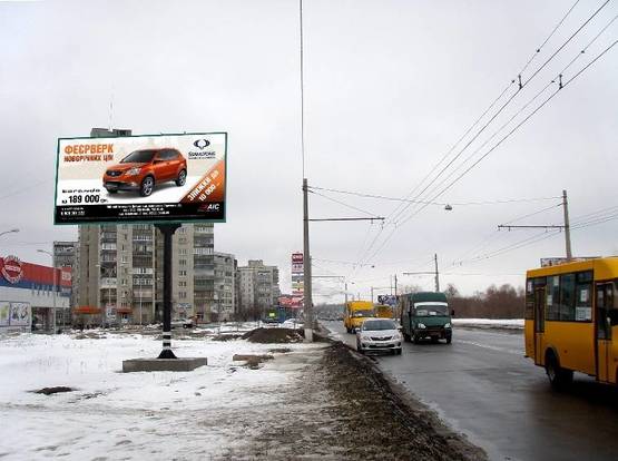 Фото рекламной плоскости по адресу ул.Черепина (ЭКО)