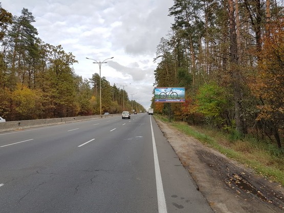 Фото рекламной плоскости по адресу Большая Кольцевая дорога (в направлении г. Вышгород)