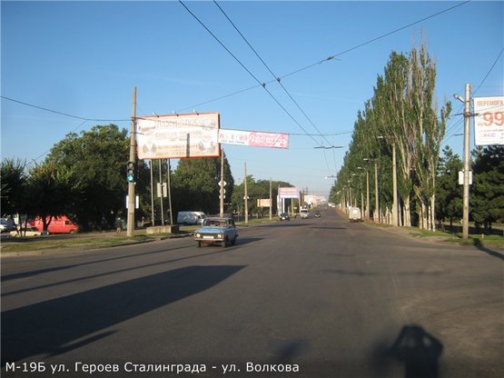 Фото рекламной плоскости по адресу ул. Волкова-ул.Г.Сталинграда