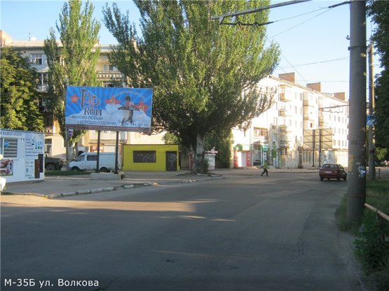 Фото рекламной плоскости по адресу ул. Волкова2
