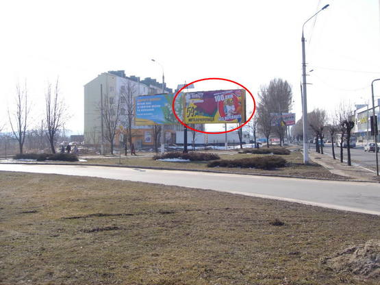 Фото рекламной плоскости по адресу вул.Калинівська-Хотинська (заїзд на Калинівський ринок зі ст. Києва)