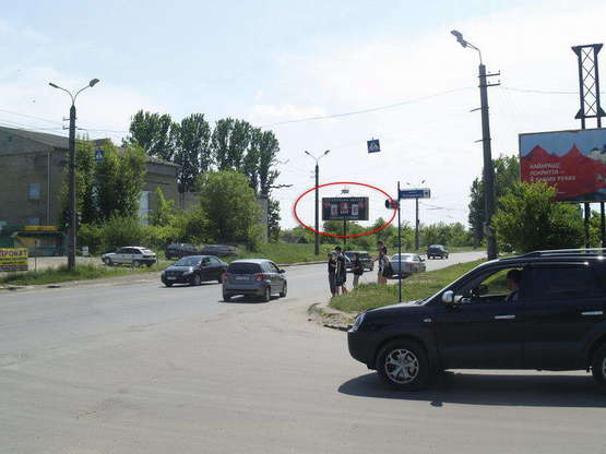 Фото рекламной плоскости по адресу Івасюка  - Хоткевича ст. Б