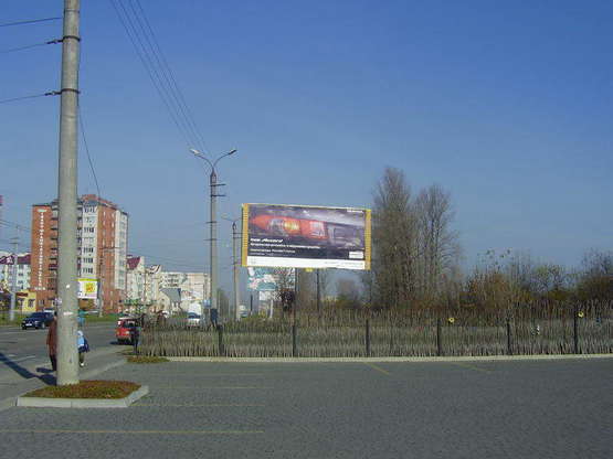 Фото рекламной плоскости по адресу вул. Івасюка, АЗС -  Незалежності  до Епіцентру