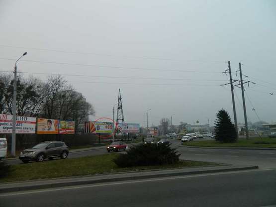 Фото рекламной плоскости по адресу Хмельницького - вул. Липинського - вул. Кукурудзяна№1 (правий)