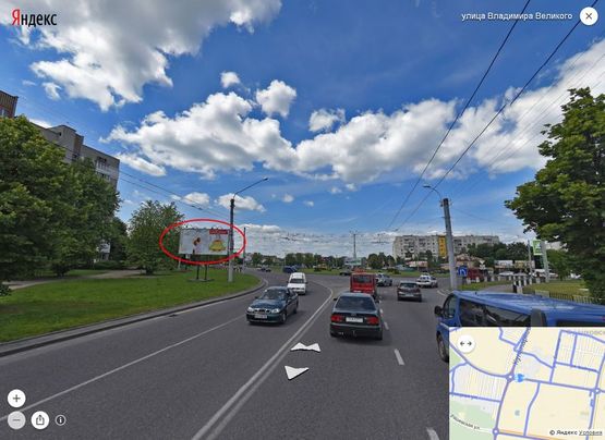 Фото рекламної площини за адресою Володимира Великого, 123 -  Кульпарківська (до вул. Виговського), ст. Б