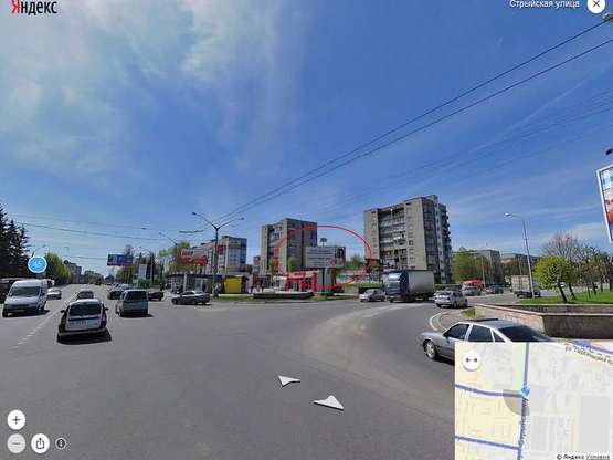 Фото рекламной плоскости по адресу Стрийська - вул. Володимира Великого (з центру по Стрийській)