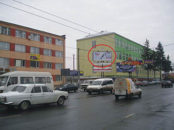 Фото рекламной плоскости по адресу вул.Городоцька, 172  -  Виговського (верхній) до центру