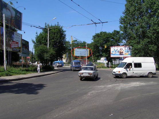 Фото рекламной плоскости по адресу вул.Зелена, 143а  №1 (переїзд біля вул. Дж. Вашінгтона) А