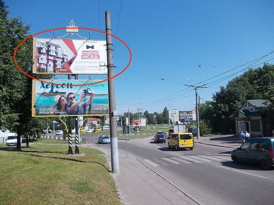 Фото рекламной плоскости по адресу Зелена -Луганська - (Б верхній)