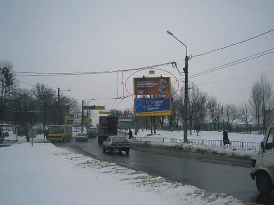 Фото рекламної площини за адресою Луганська - вул. Зелена (А верхній)