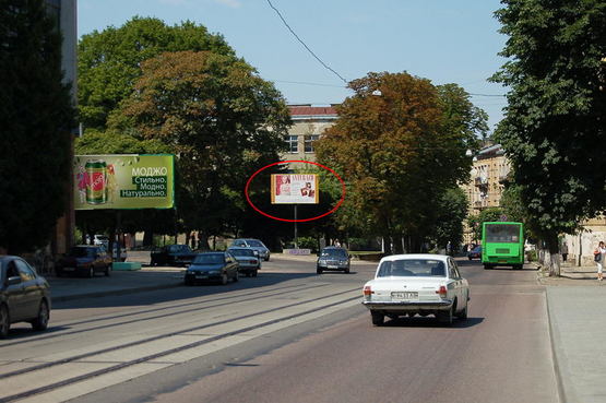 Фото рекламной плоскости по адресу вул.Стуса - Снопківська