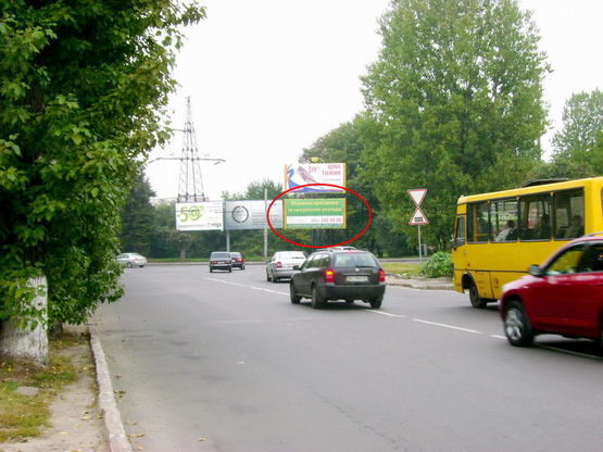 Фото рекламной плоскости по адресу Вашингтона - вул. Зелена (навпроти вул. Вашингтона, зліва)  нижній