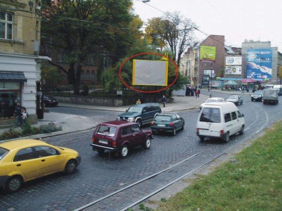 Фото рекламной плоскости по адресу вул.Бандери - Чупринки Б