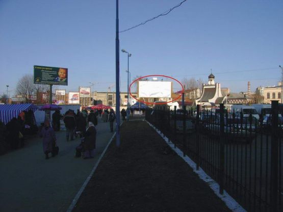 Фото рекламной плоскости по адресу вул. Чернівецька   К10    Б  (міжвокзальна площа)