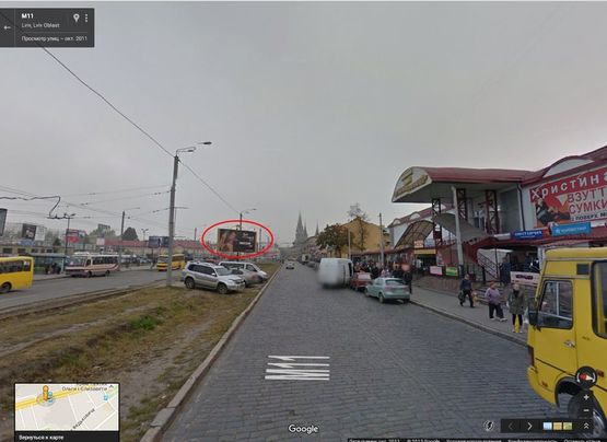 Фото рекламной плоскости по адресу Городоцкая К7 (Привокзальний ринок №2) в центр