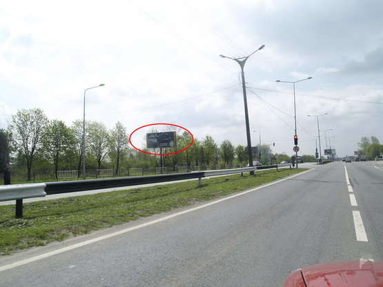 Фото рекламной плоскости по адресу вул.Стрийська  Ашан, Практикер, Кінгкрос, дорога до Стадіону