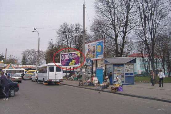 Фото рекламной плоскости по адресу Привокзальна