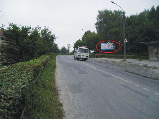 Фото рекламной плоскости по адресу вул.Львівська ( в\зд в місто)"