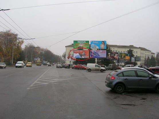 Фото рекламной плоскости по адресу Перемоги #1 лівий (нижній)