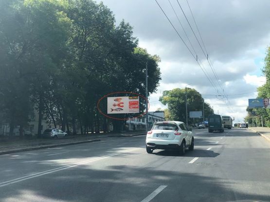 Фото рекламної площини за адресою Львівське шосе,55(до ринку)