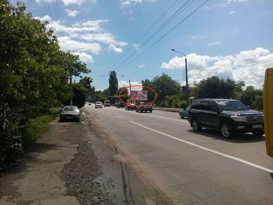 Фото рекламной плоскости по адресу Тисменицька (виїзд на Київ)