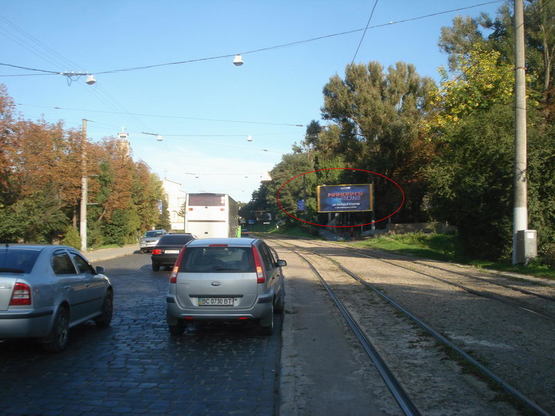 Фото рекламної площини за адресою Личаківська, 140 (до вул. Пасічної А)