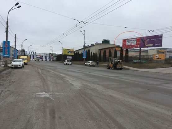 Фото рекламной плоскости по адресу Лозовецька 34 а до Епіентру ( лівий)