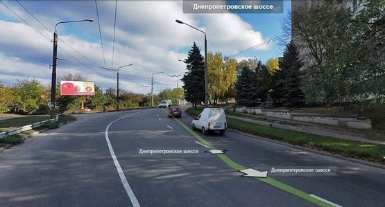 Фото рекламної площини за адресою Днепропетровское шоссе,17-пер.Громовой