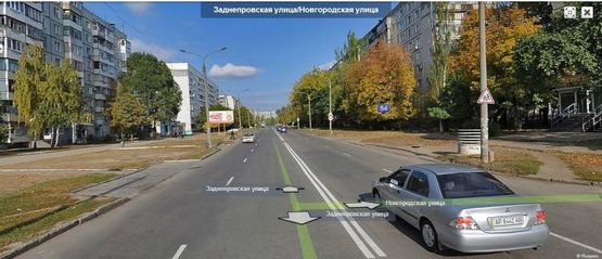 Фото рекламной плоскости по адресу Заднепровская, 20 - ж/д переезд