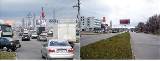 Фото рекламной плоскости по адресу Набережная-ул. Луначарского_проходная ЗАЗ