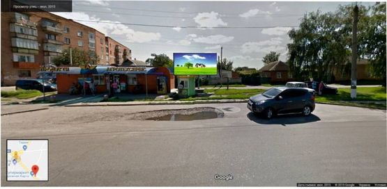 Фото рекламной плоскости по адресу Полтавская, 111