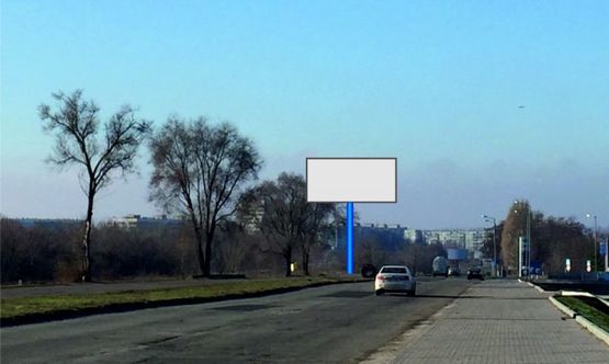 Фото рекламной плоскости по адресу ул.Тиражная, напротив Садового центра и шиномонтажа