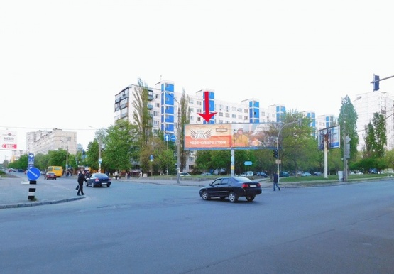 Фото рекламной плоскости по адресу Братиславская ул., возле ул.Шолом-Алейхема, в центр, левый