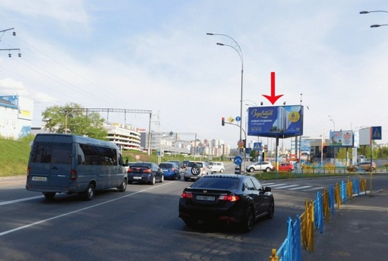 Фото рекламной плоскости по адресу Гринченко Н. ул., 11-й от Протасового Яра, из центра