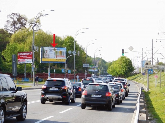 Фото рекламной плоскости по адресу Гринченко Н. ул., 11-й от Протасового Яра, в центр