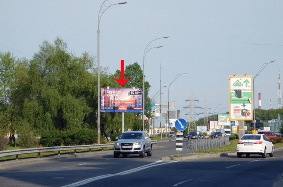 Фото рекламной плоскости по адресу Гринченко Н. ул., 17-й от Протасового Яра, из центра