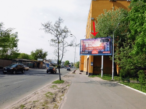 Фото рекламної площини за адресою Боженко ул. 37/41, в центр