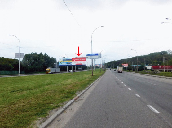 Фото рекламной плоскости по адресу Кольцевая дорога, возле ул.Краснознаменная, за АЗС "Атрио", к Одесской пл.