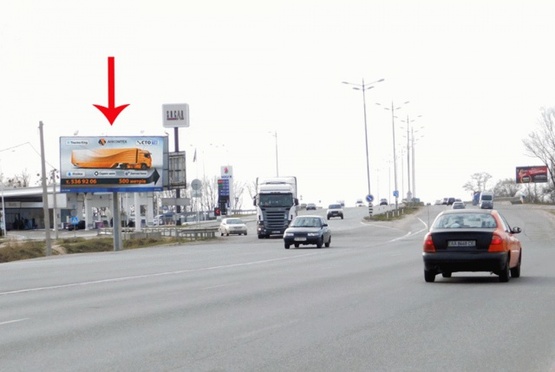 Фото рекламной плоскости по адресу Кольцевая дорога, после поворота на Вишневое, от Одесской пл.