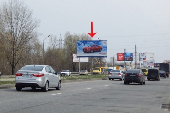 Фото рекламной плоскости по адресу Богатырская ул., к Московскому мосту, в центр