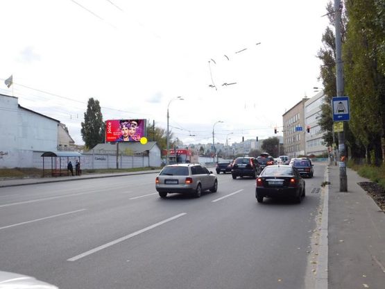 Фото рекламной плоскости по адресу Луговая ул. / Коноплянская ул. в направлении ул.Автозаводская