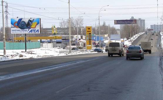 Фото рекламной плоскости по адресу Полярная/200 м к ул.Майорова (В) на Оболонь