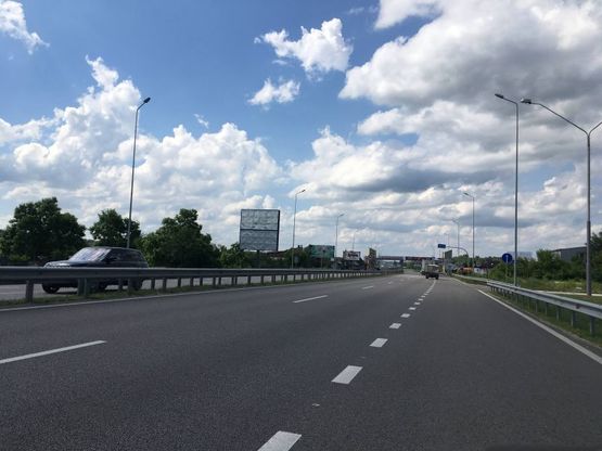 Фото рекламной плоскости по адресу Новообухівська траса, біля садового центру Ева, перед рестораном "Ранчо", км 26+400 право