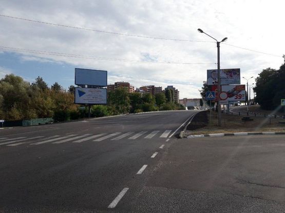 Фото рекламной плоскости по адресу м. Обухів», вул. Київська,  (в''їзд в Обухів з Києва, Українки)