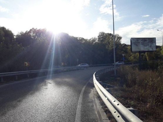 Фото рекламной плоскости по адресу м. Обухів, вул. Київська,  (в''їзд в Обухів з Києва, Українки)
