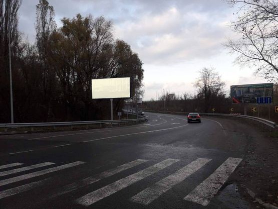 Фото рекламной плоскости по адресу м. Обухів, вул. Київська, виїзд з Обухова в Київ, Українку, право