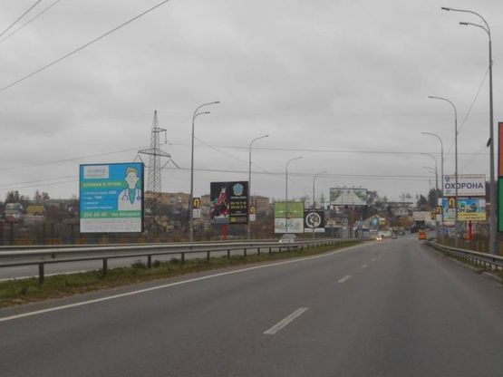 Фото рекламной плоскости по адресу м. Ірпінь, траса М-07, км 22+950 право