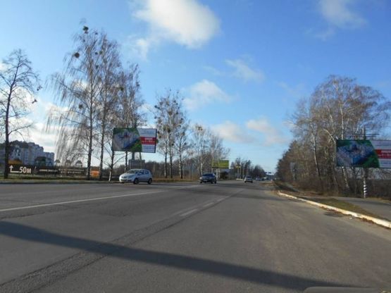 Фото рекламной плоскости по адресу м.Буча, траса М07, км 30+150 ліво,  вул. Нове Шосе- вул. Депутатська, ТК Варшавський, ЖК "Буча-Квартал"